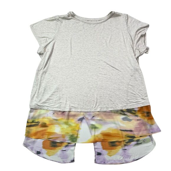 LOGO by Lori Goldstein Knit Tunic Top Mixed Media Hem Women's Plus 3X NWOT - Picture 13 of 16